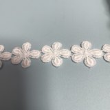 【日本製】5枚の花びらが可愛い綿製小花のケミカルレース入荷しました