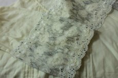 画像6: 【1m110円】ラッセルストレッチレース　オフホワイト黒　幅17.4cm芸術的　３ｍ (6)