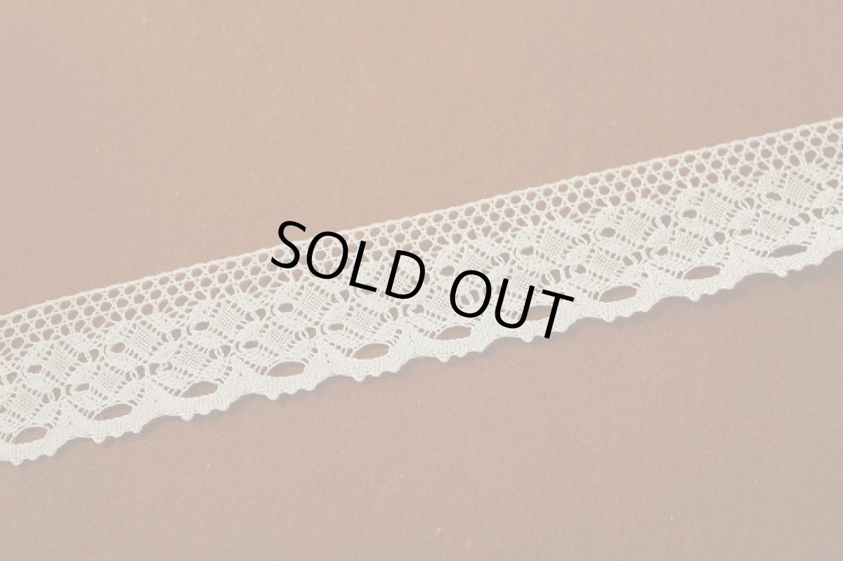画像3: 【日本製】トーションレース　オフホワイト　幅4cm　綺麗な綿製　5ｍ！ (3)