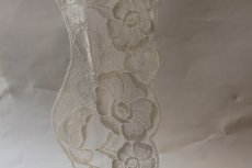画像4: １０ｍ!幅9.6cm美しい花柄ラッセルレース　オフホワイト　ウエディングベールに (4)