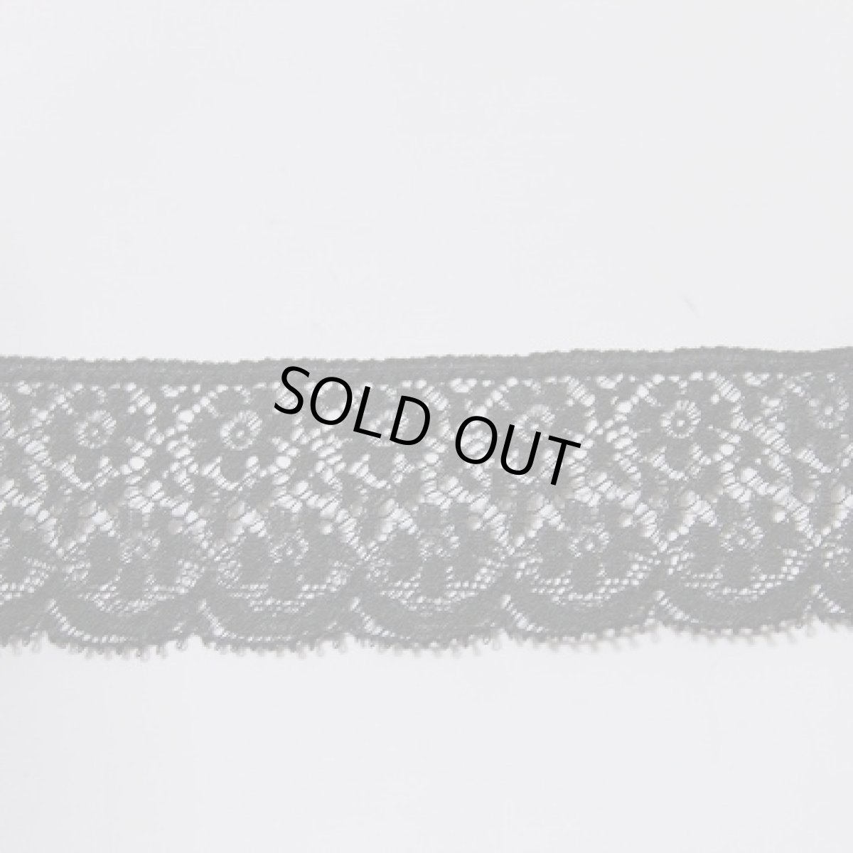 画像6: フランス製リバーレース　黒　幅3.4ｃｍ花柄　１ｍ (6)