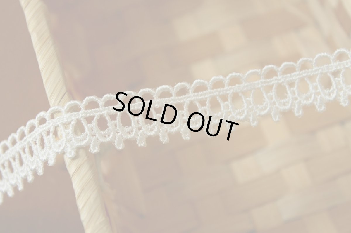 画像3: ケミカルレース　オフホワイト　６ｍ巻！幅1.5cm綺麗なアクセサリーレース (3)