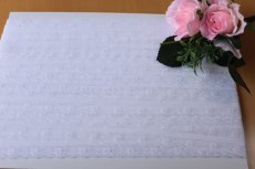 画像8: ラッセルレース　ホワイト　幅2.6cm両山花柄　３ｍ巻日本製 (8)
