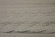 画像4: ５ｍ！幅2.９cm繊細なスカラの綺麗なラッセルストレッチレース　ベージュ (4)