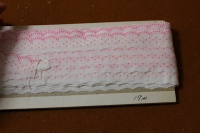 画像3: 【日本製】綿レース　ピンク　1m!幅1.6cm！可愛いドット柄
