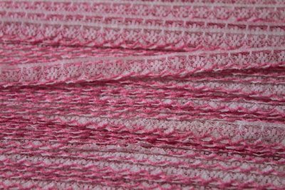 画像3: ５m！幅1.1cm可愛いピンク刺繍のラッセルレース　ピンク