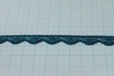 画像3: ５ｍ！幅0.9cm小花柄ラッセルレース　綺麗なブルー (3)
