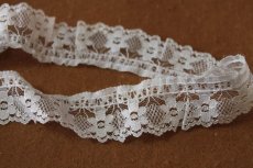 画像5: ラッセルフリルレース　オフホワイト幅2.7ｃｍ小花柄　日本製 (5)