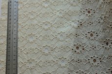 画像6: 【日本製】幅１００ｃｍ×150ｃｍ！広幅ラッセルレース　生成り (6)