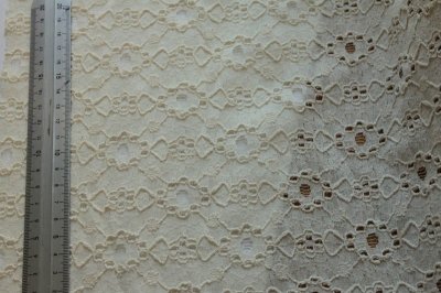 画像2: 【日本製】幅１００ｃｍ×150ｃｍ！広幅ラッセルレース　生成り