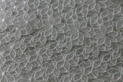 画像3: シャー刺繍レース　ホワイト　幅2.7cm透け感が可愛いお花 3ｍ！