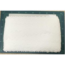 画像9: 綿レース　白　幅4.2cm定番のドット柄日本製　６ｍ巻！ (9)