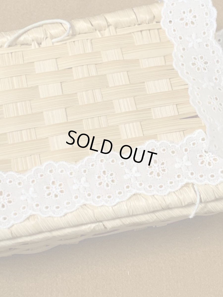 画像4: 綿レース　オフホワイト　幅3cm両山小花柄　３ｍ (4)