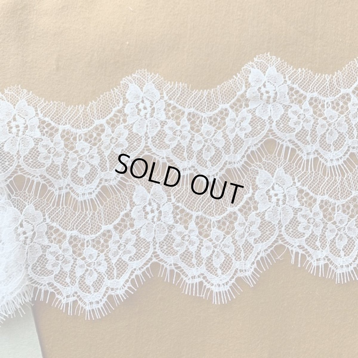 画像9: 【１点限り】２ｍ幅13.2cmフランス製リバーレース　ホワイト　ウエディングベールに (9)