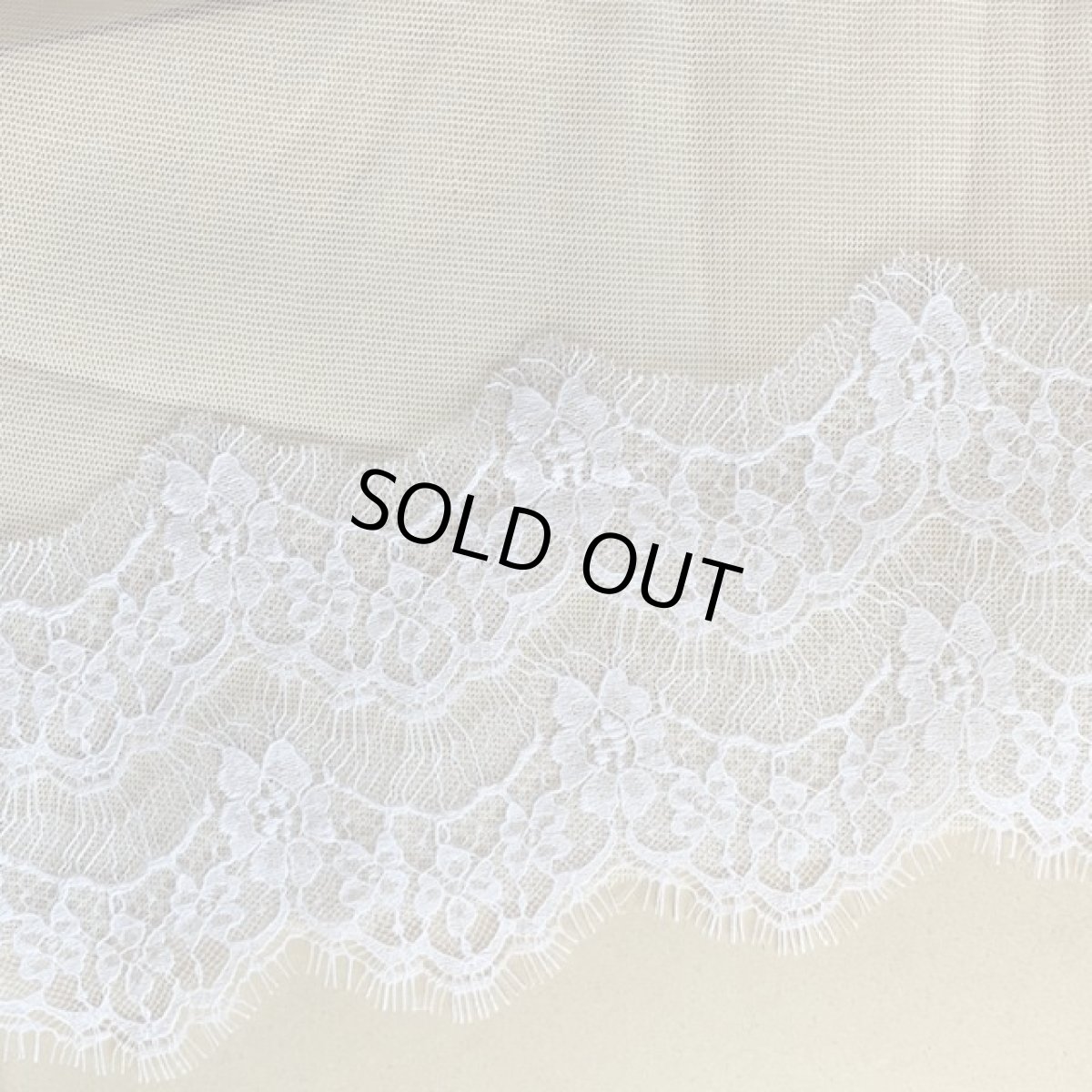 画像6: 【１点限り】２ｍ幅13.2cmフランス製リバーレース　ホワイト　ウエディングベールに (6)