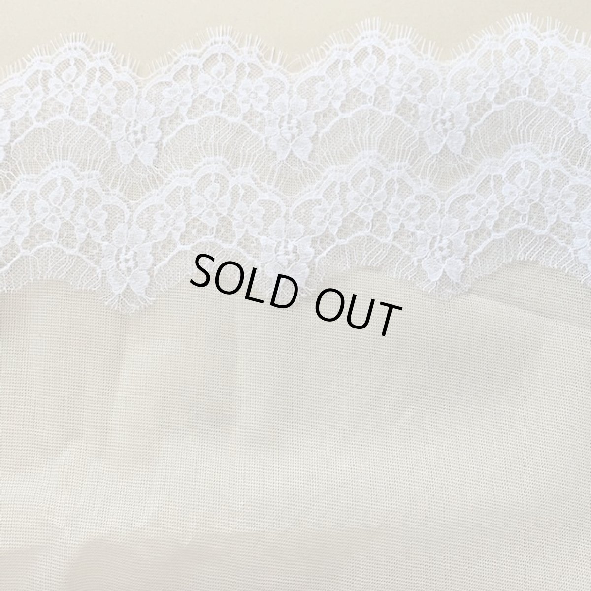 画像8: 【１点限り】２ｍ幅13.2cmフランス製リバーレース　ホワイト　ウエディングベールに (8)