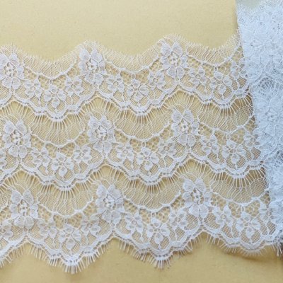 画像3: 1ｍ幅19cmフランス製リバーレース　ホワイト　ウエディングベールに