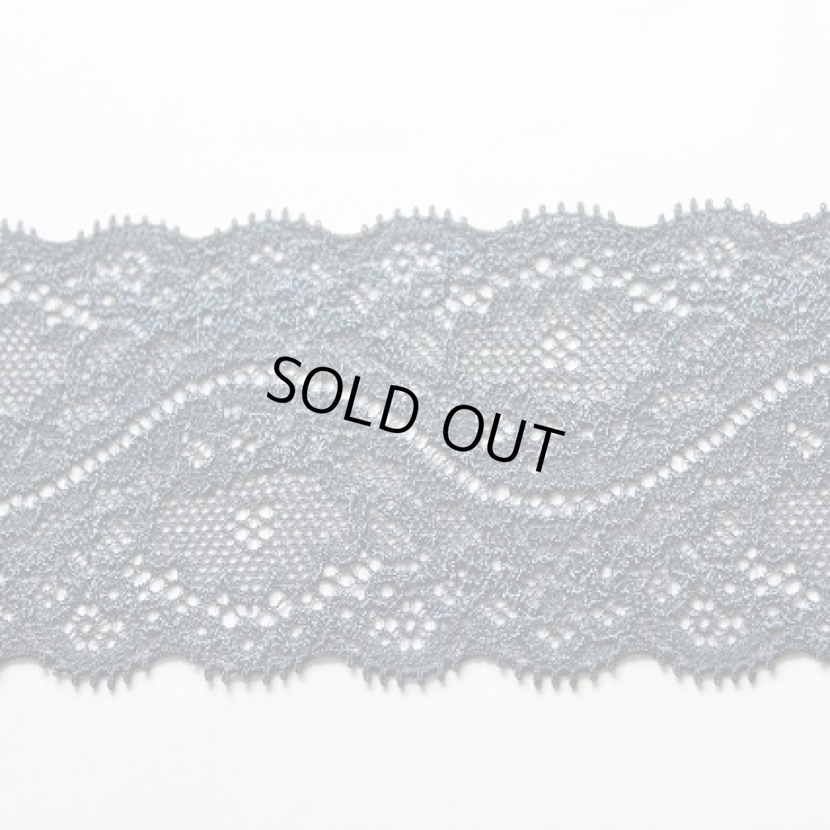 画像1: 日本製ラッセルストレッチレース　ネイビー　５ｍ！幅5.7ｃｍ透け感が綺麗 (1)