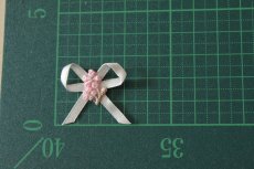 画像3: 幅2.9ｃｍピンクの小花ケミカルレースが可愛いリボンモチーフ　ピンク　ハンドメイドに (3)