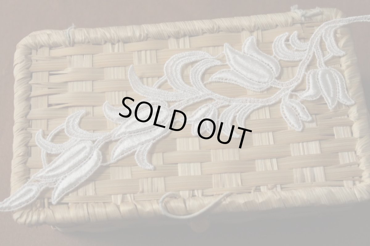 画像5: １セット２枚組！23cmスズラン柄ケミカルレース　ホワイト (5)