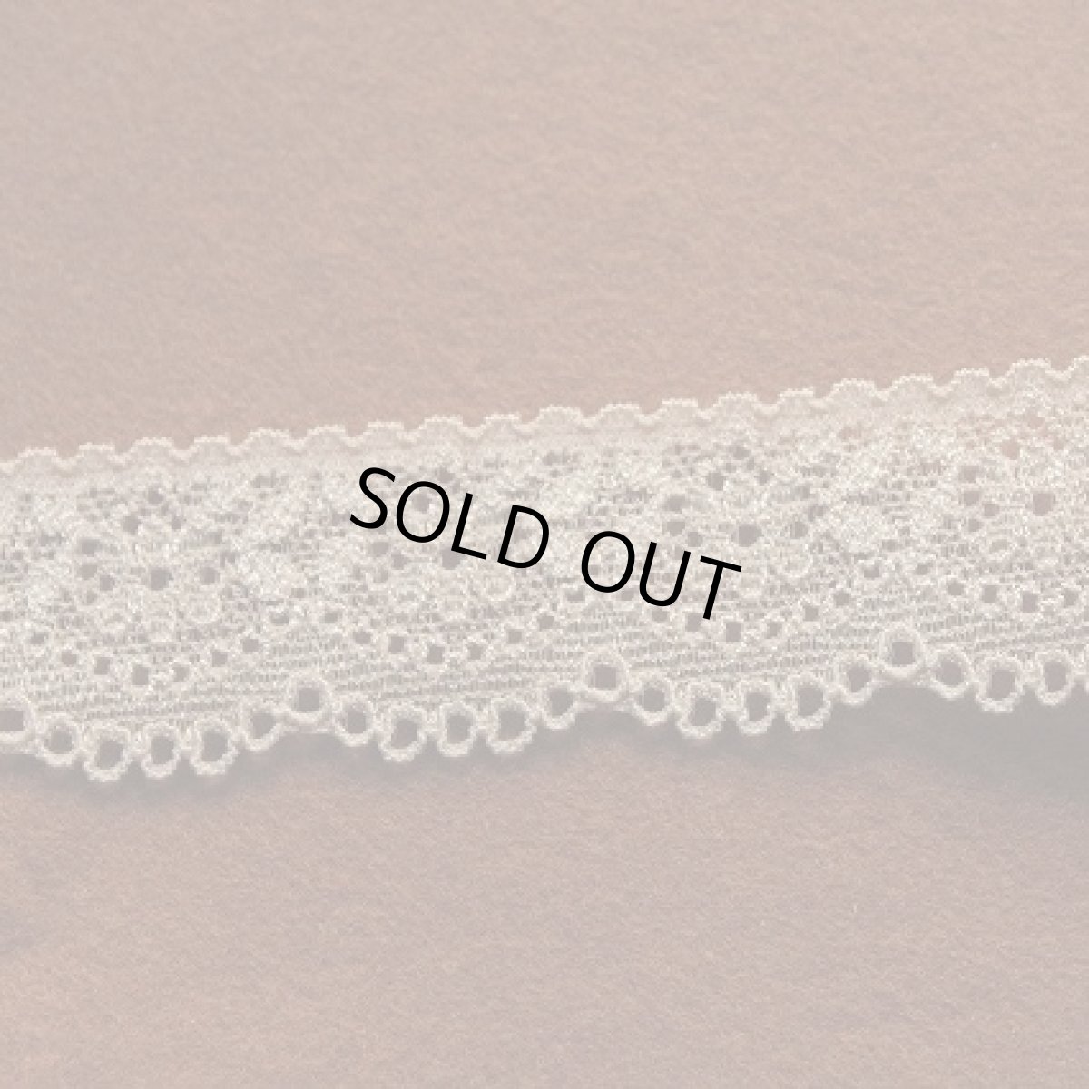 画像3: ラッセルストレッチレース 上品なベージュ　幅2.8cm小花柄　30m日本製 (3)