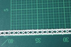 画像7: ケミカルレース　オフホワイト　　幅0.9cmはしご日本製　６ｍ巻！ (7)
