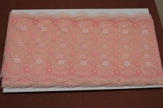 画像10: 【1m110円】ラッセルストレッチレース　幅16.2cm　元気のでる小花柄　　3ｍ巻 (10)