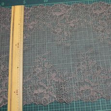 画像4: ラッセルストレッチレース　　幅22.5cm　薔薇柄　1ｍ巻 (4)