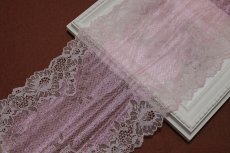 画像5: 【1m110円】ラッセルストレッチレース　薄ピンク　幅17.2cm　宝石のような花柄　3ｍ巻 (5)