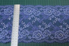 画像10: 【1m110円】ラッセルストレッチレース　幅16.5cm　薔薇柄　　3ｍ巻 (10)