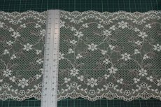 画像15: 【1m110円】ラッセルストレッチレース　幅16.2cm　キュートな小花柄　　3ｍ巻 (15)