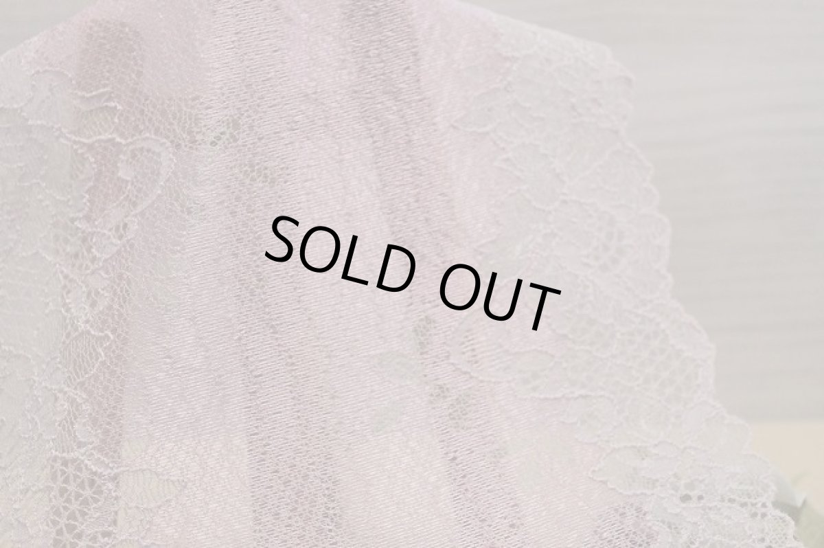 画像7: 【1m110円】ラッセルストレッチレース　薄ピンク　幅17.2cm　宝石のような花柄　５ｍ巻 (7)