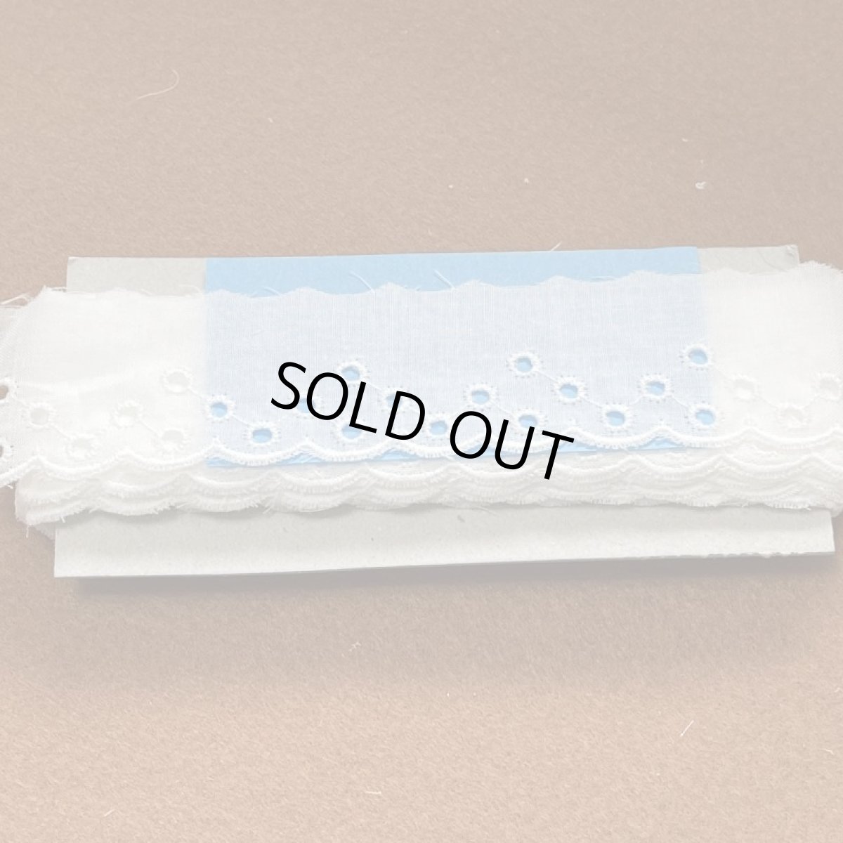 画像6: 【日本製】綿レース　オフホワイト　幅3.1cm　ドット柄　約3ｍ巻 (6)