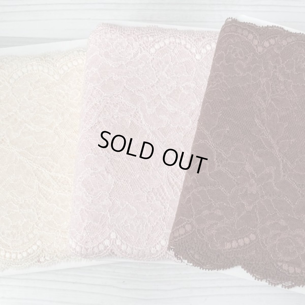 画像6: ストレッチリバーレース 　生成り色　幅16.5cm　薔薇柄　１ｍ (6)