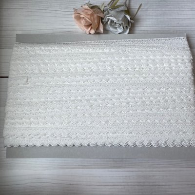 画像3: 綿ケミカルレース　幅1.3ｃｍ　繊細な刺繍柄　　高品質な日本製