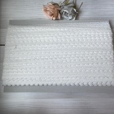 画像8: 綿ケミカルレース　幅1.3ｃｍ　繊細な刺繍柄　　高品質な日本製 (8)