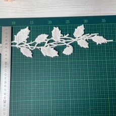 画像5: 日本製ボタニカルモチーフケミカルレース　ホワイト　70cm 　リース (5)