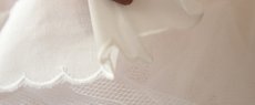 画像4: 【高品質な日本製】綿レース　オフホワイト　幅3cm　可愛いスカラ柄　3ｍ巻 (4)