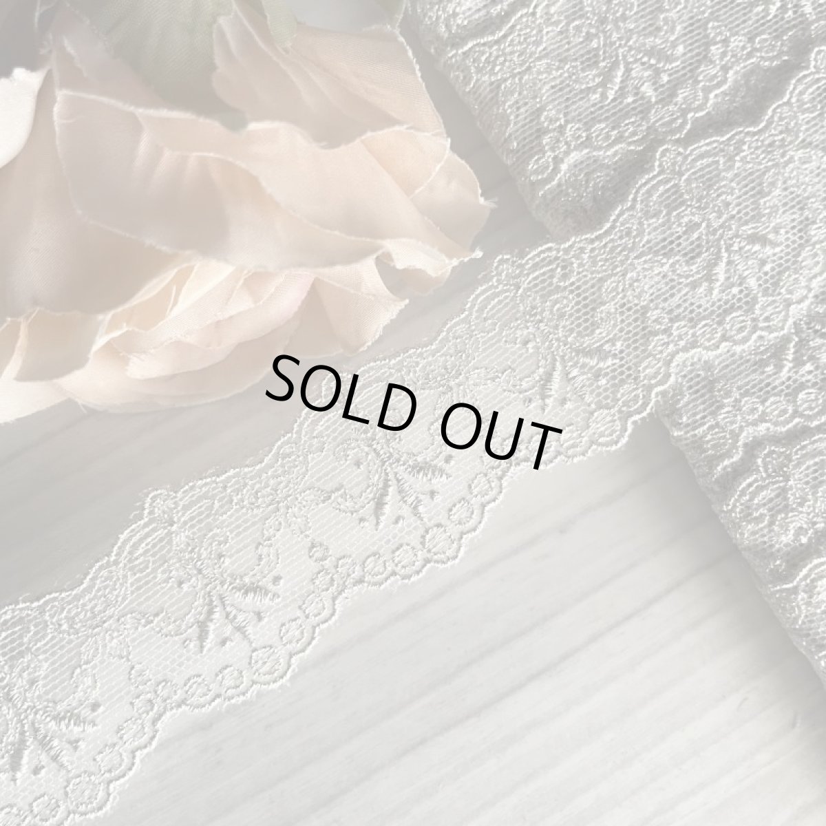 画像1: 【繊細な日本製】両山チュールレース　シルバー　　幅3.1cm　バレエ衣装に　日本製３m (1)