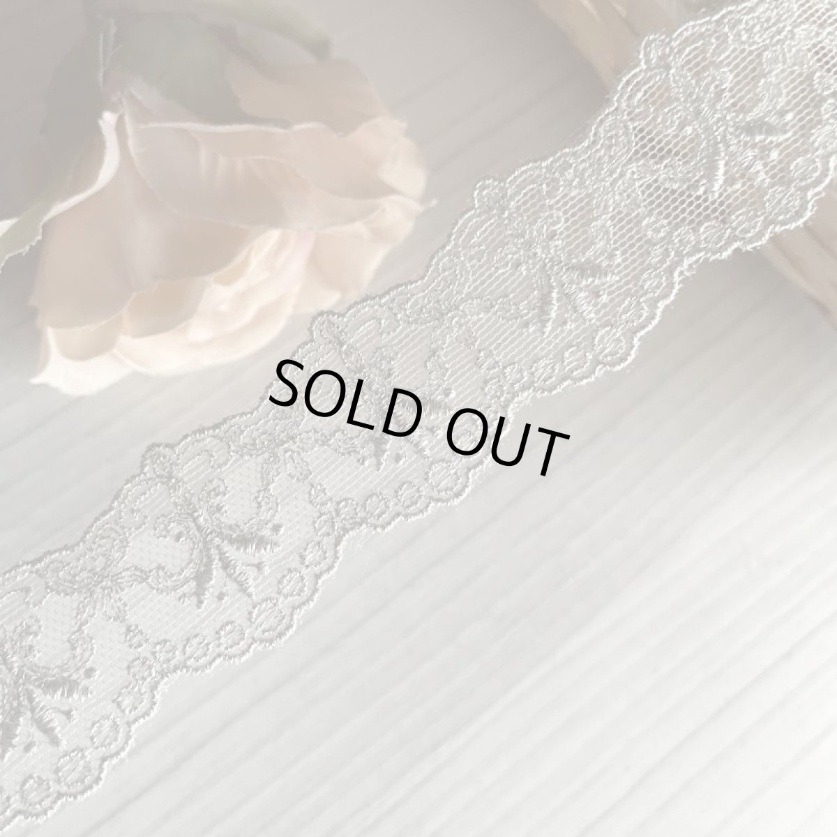 画像6: 【繊細な日本製】両山チュールレース　シルバー　　幅3.1cm　バレエ衣装に　日本製３m (6)