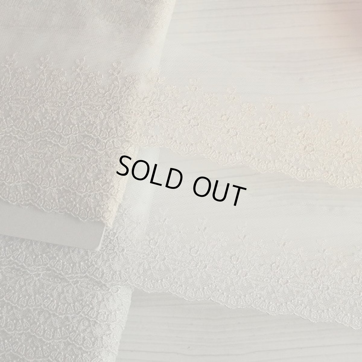 画像1: 【繊細な日本製】チュールレース　ゴールドシルバー　小花柄　幅8cm　バレエ衣装に　日本製３m (1)