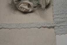 画像6: 【日本製】チュールレース　シックな銀色　幅1.7cm　繊細なスカラ柄　6m巻　 (6)