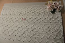 画像7: 【高品質な日本製】チュールレース　オフホワイト　幅3cmきれいなスカラ柄　３ｍ巻 (7)