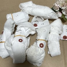 画像2: 【送料無料】計29.9m綿レースオフ白６種類点高品質な日本製 (2)