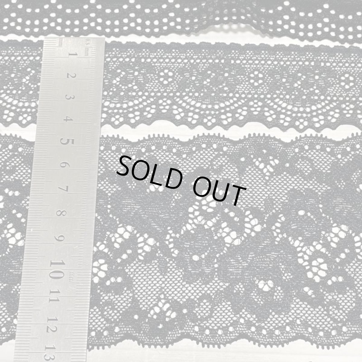 画像3: 【送料無料】計15m！黒ラッセルストレッチレース3m×5点セット高品質な日本製 (3)