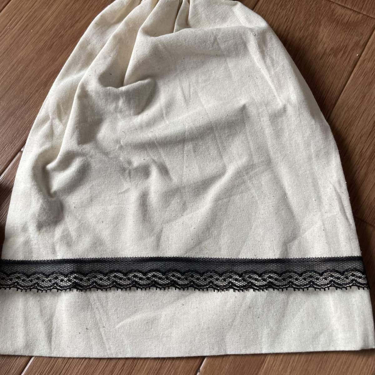 画像6: 【日本製】ラッセルレース　ブラック　幅2.2cm可愛いドット柄　5m巻 (6)