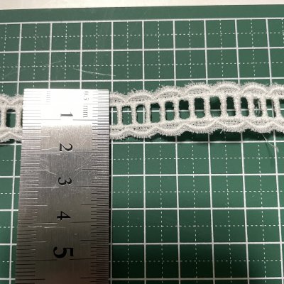 画像1: 【日本製】1100円!　日本製綿レースセット　オフホワイト　約20ｍ