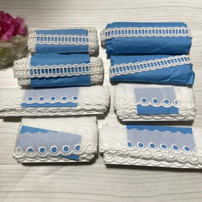 画像3: 【日本製】1100円!　日本製綿レースセット　オフホワイト　約20ｍ