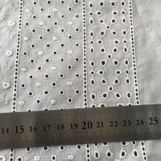 画像4: 【高品質な日本製】約幅100ｃｍ！広幅綿レース　花柄オフホワイト3.6ｍ (4)