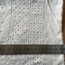 画像5: 【高品質な日本製】約幅100ｃｍ！広幅綿レース　花柄オフホワイト3.6ｍ (5)